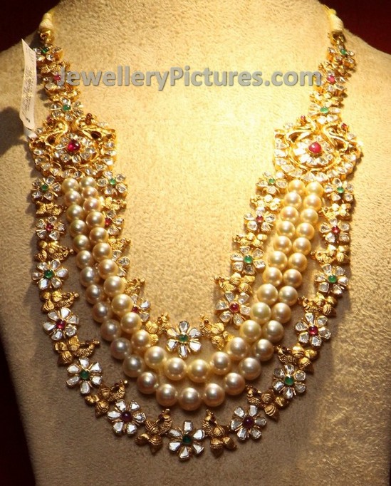 gold and uncut bridal jewellery