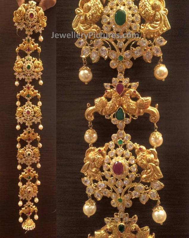 Peacock Gold Jada antique jewellery design