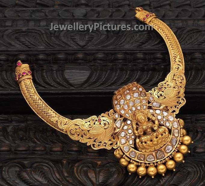 Lakshmidevi-Antique-gold-jewellery