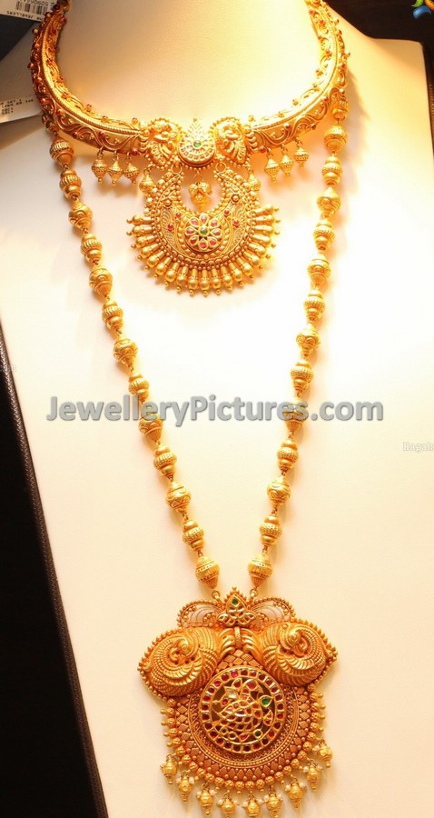 antique set with longchain-and necklace