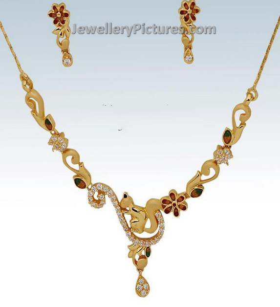 Baby Gold Necklace Designs - Jewellery 