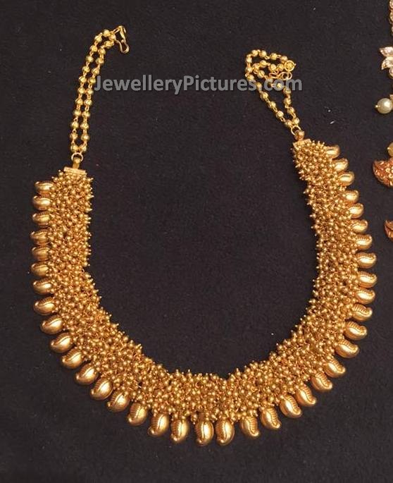 maharashtrian mango thussi necklace