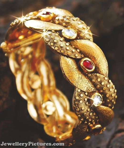 Top 5 Gold Kada Designs - Jewellery Designs