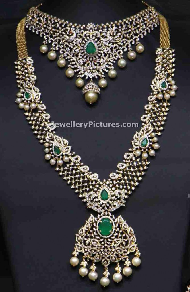 Diamond Haram Sets - Jewellery Designs