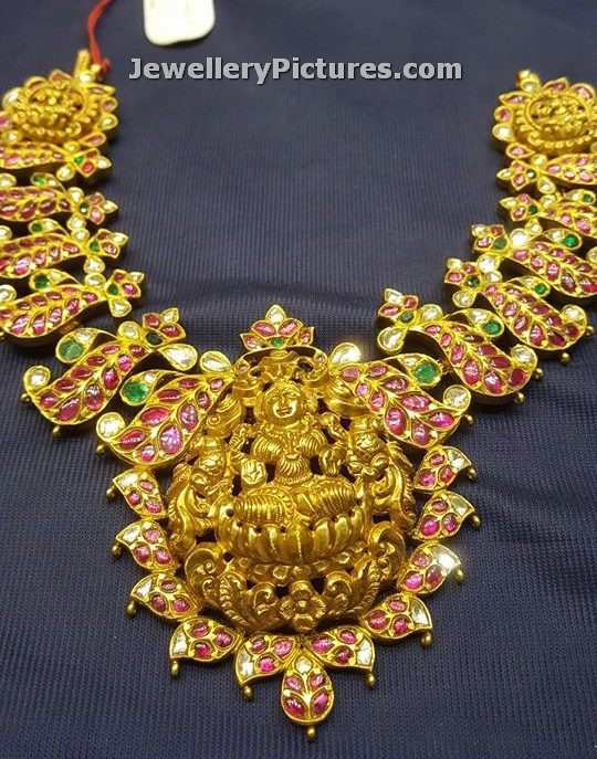 Kundan And Nakshi Necklace - Jewellery Designs