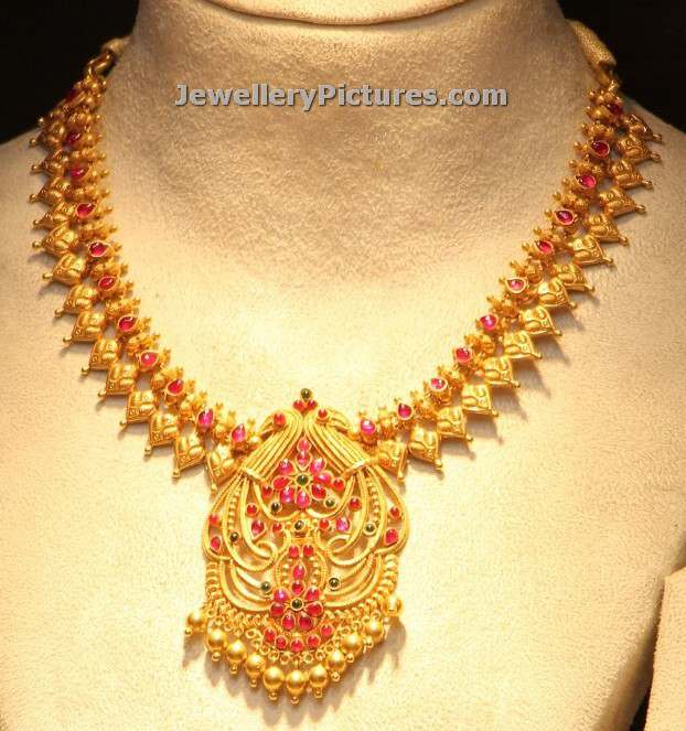 9 Simple Gold Necklace Designs - Jewellery Designs